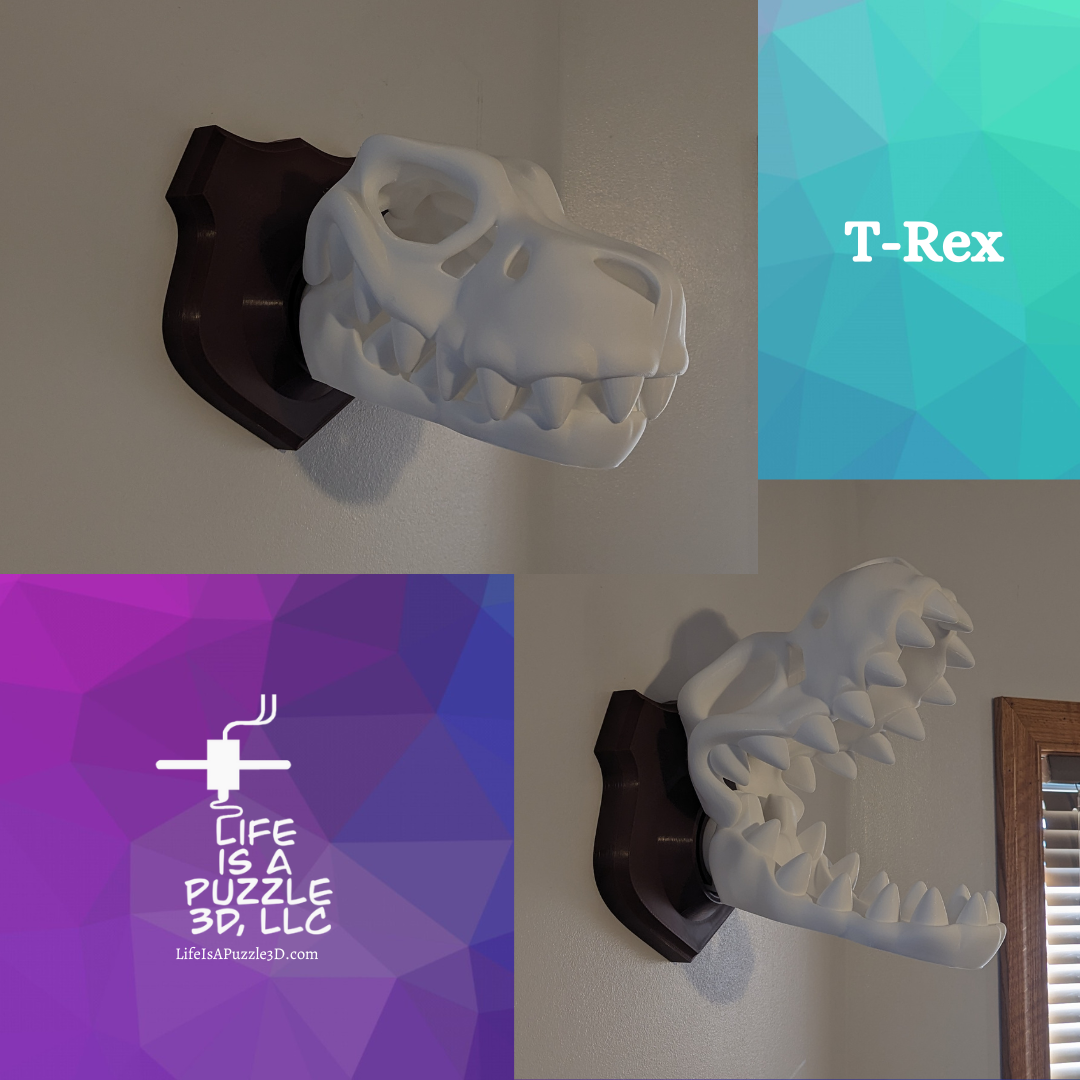Mounted Dinosaur Head