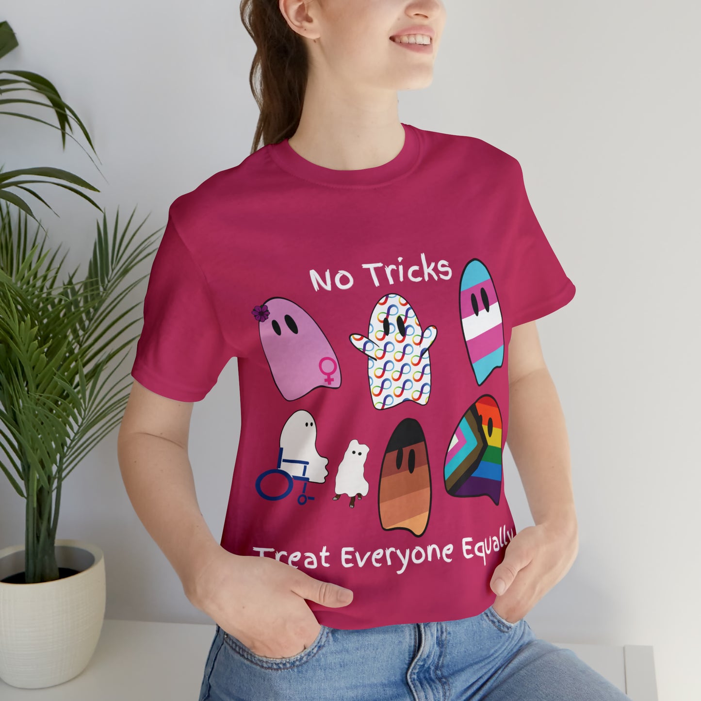 Ghost No Tricks Treat Everyone Equally T-Shirt