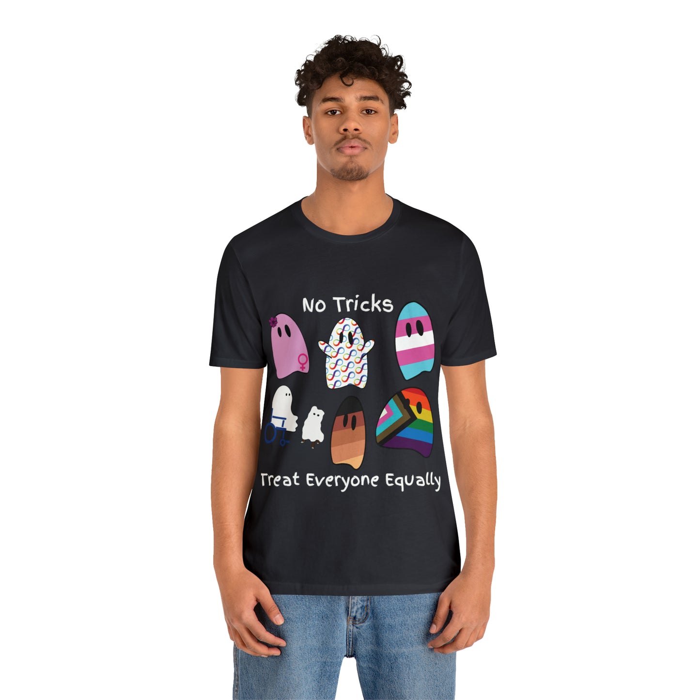 Ghost No Tricks Treat Everyone Equally T-Shirt