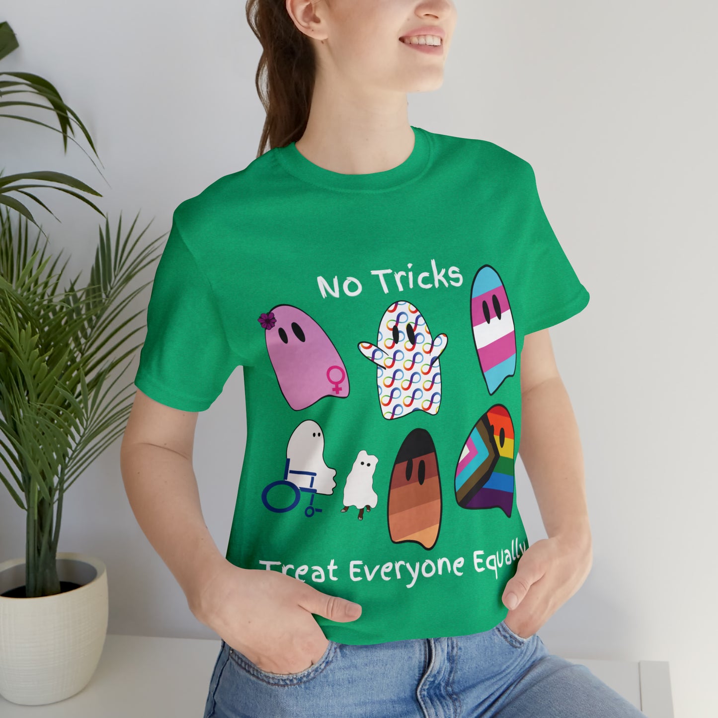 Ghost No Tricks Treat Everyone Equally T-Shirt