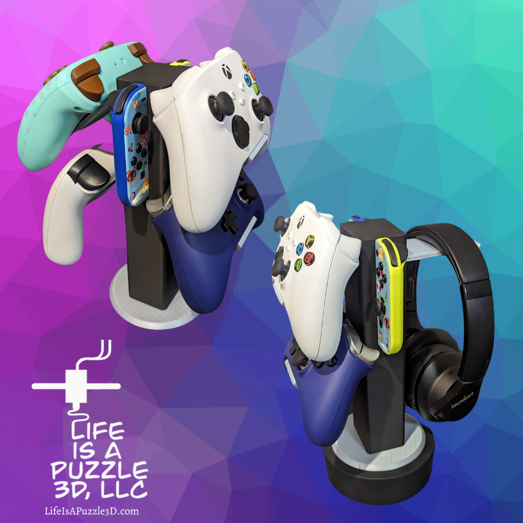 Universal Controller Tower | Controller Stand | Headphone Hanger