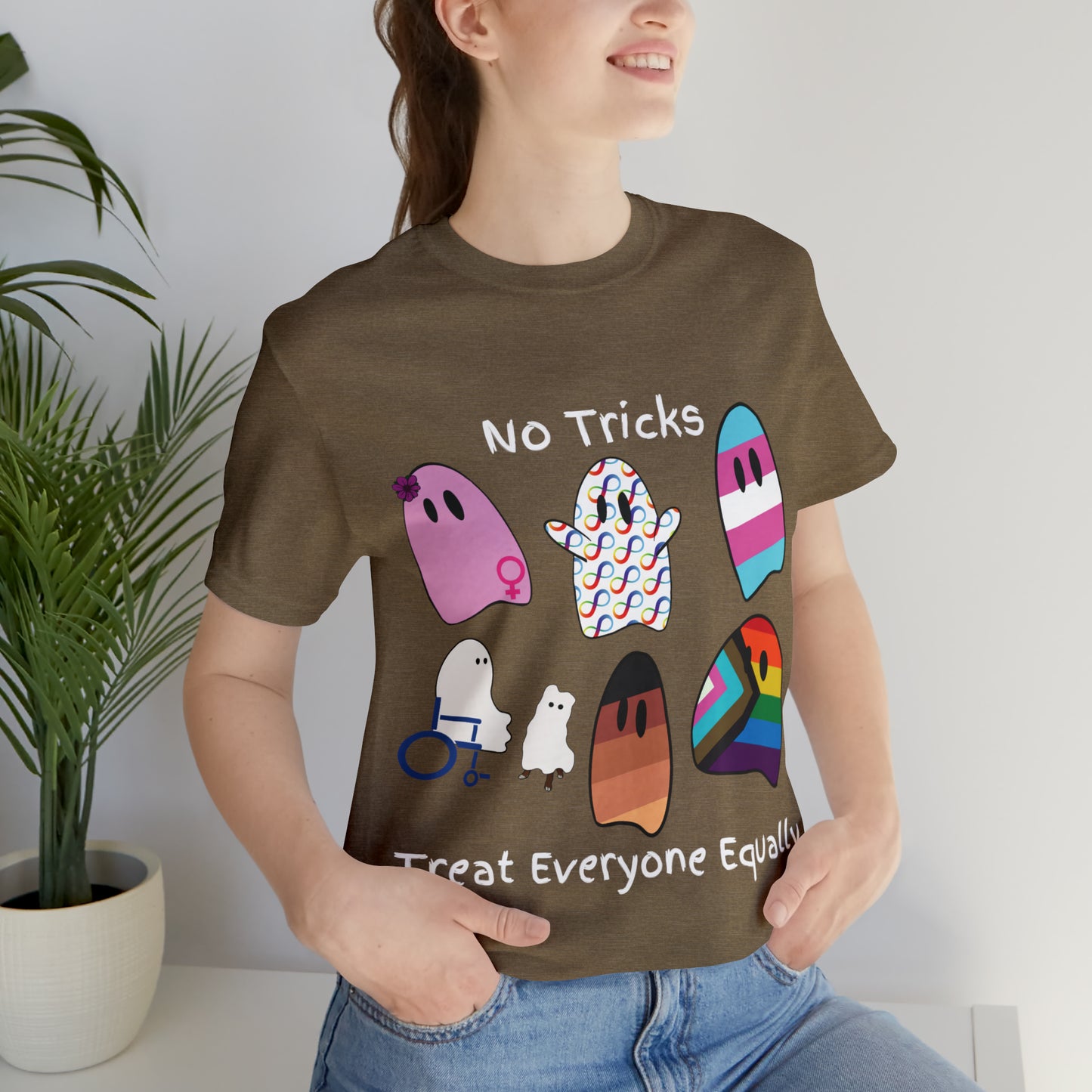 Ghost No Tricks Treat Everyone Equally T-Shirt