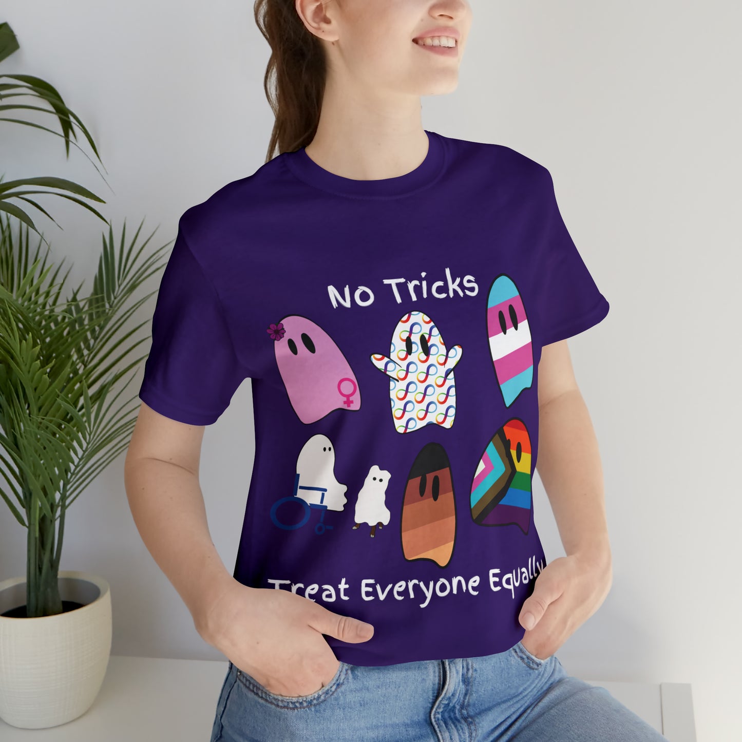 Ghost No Tricks Treat Everyone Equally T-Shirt