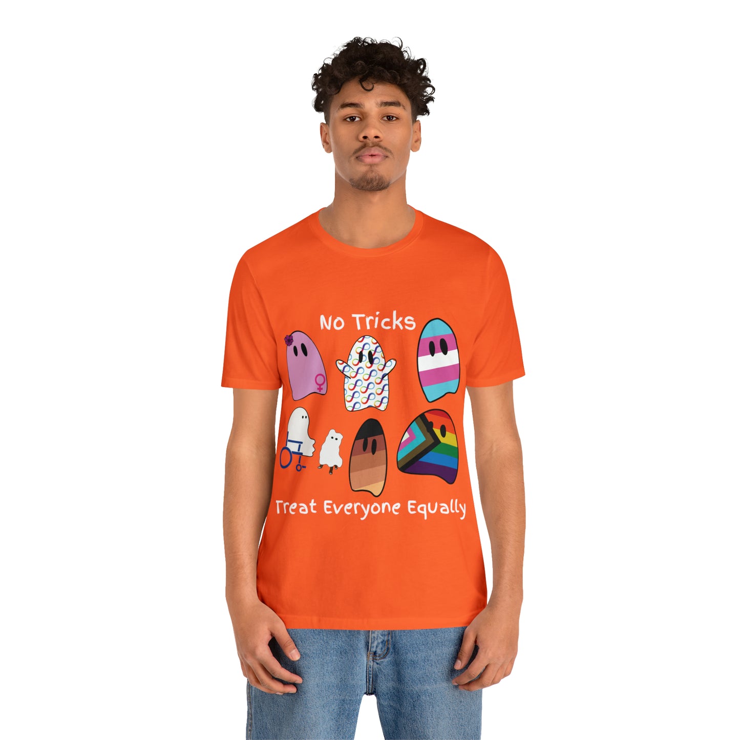 Ghost No Tricks Treat Everyone Equally T-Shirt