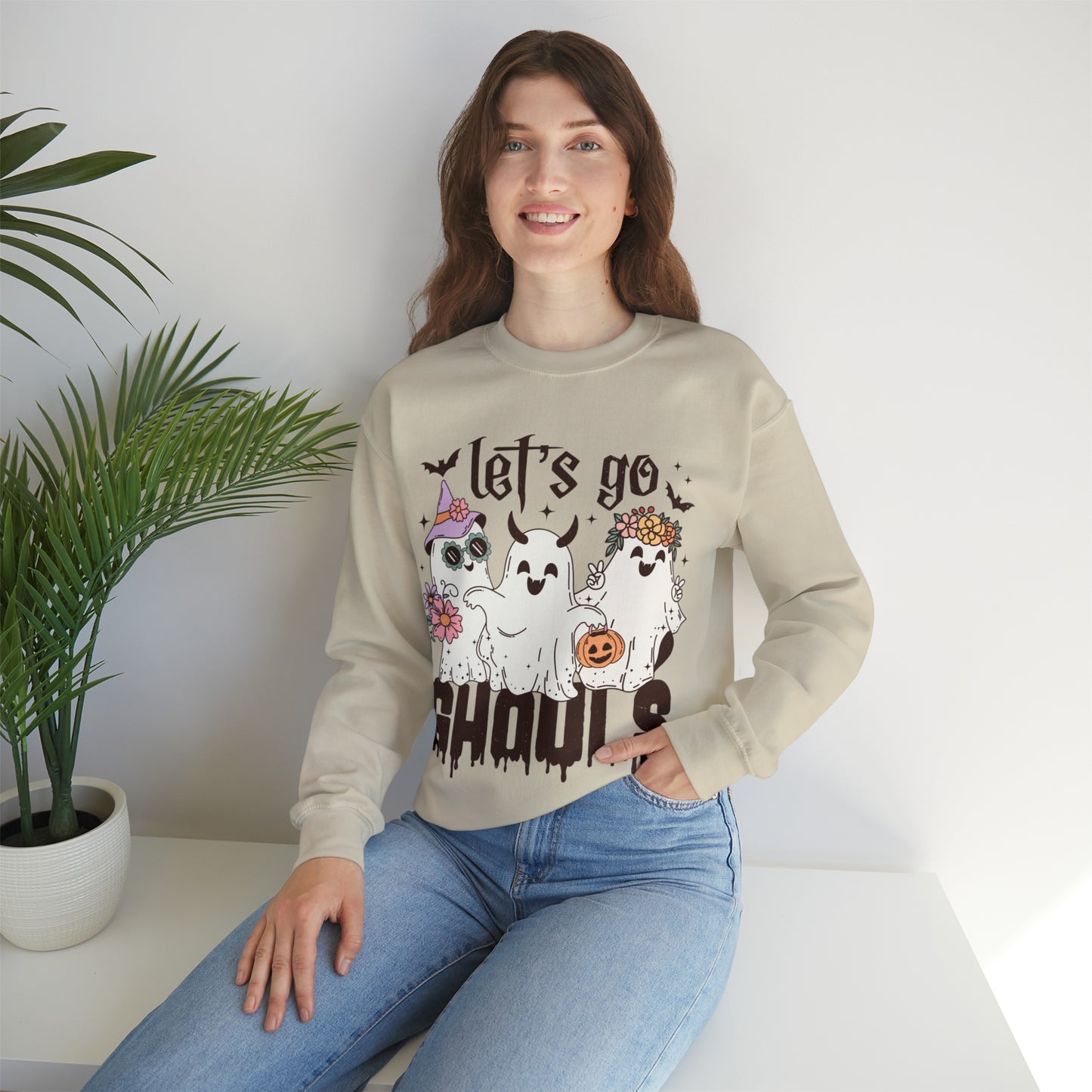 Let's Go Ghouls Unisex Heavy Blend™ Crewneck Sweatshirt