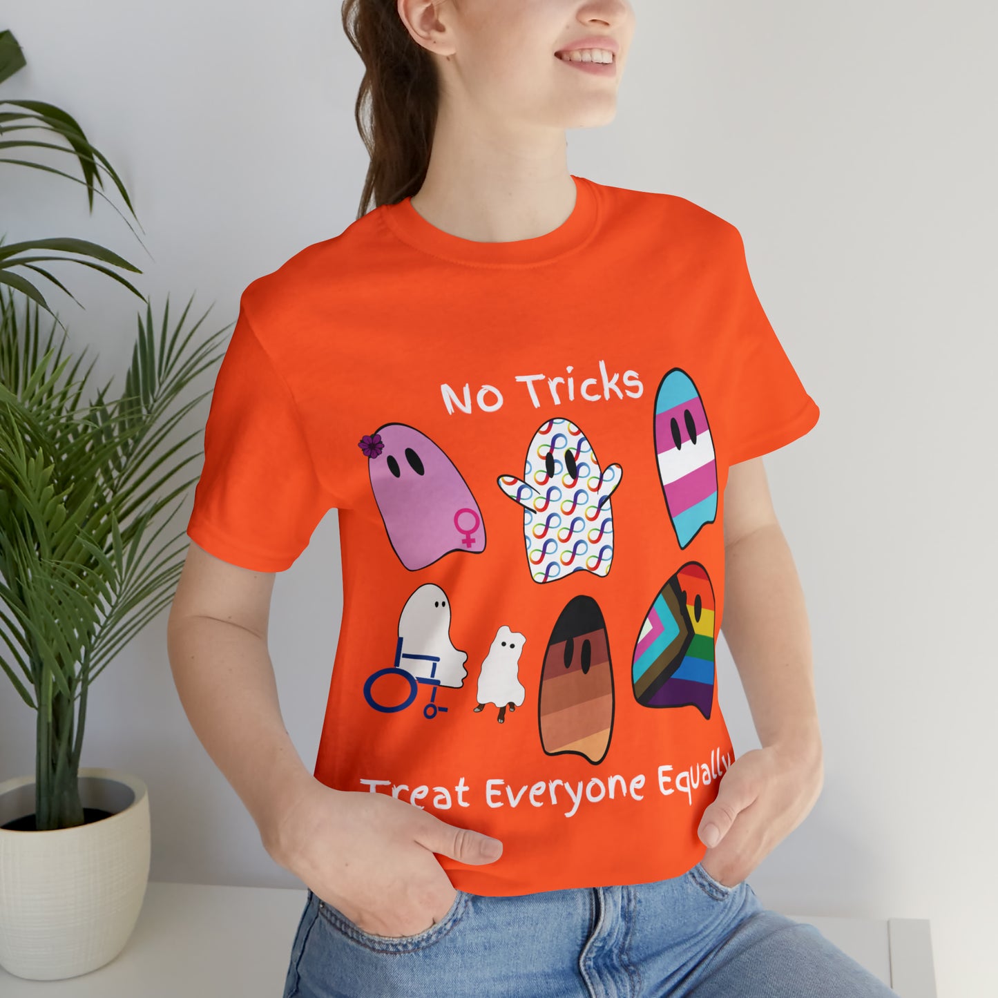 Ghost No Tricks Treat Everyone Equally T-Shirt