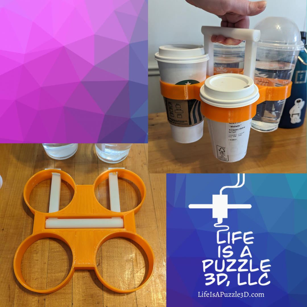 Reusable Collapsible 4 Drink Carrier