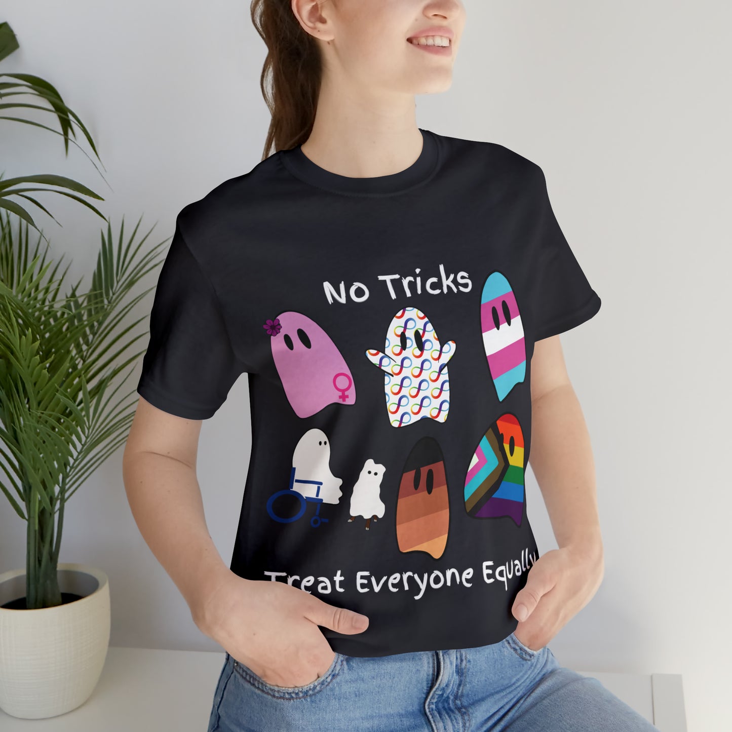 Ghost No Tricks Treat Everyone Equally T-Shirt