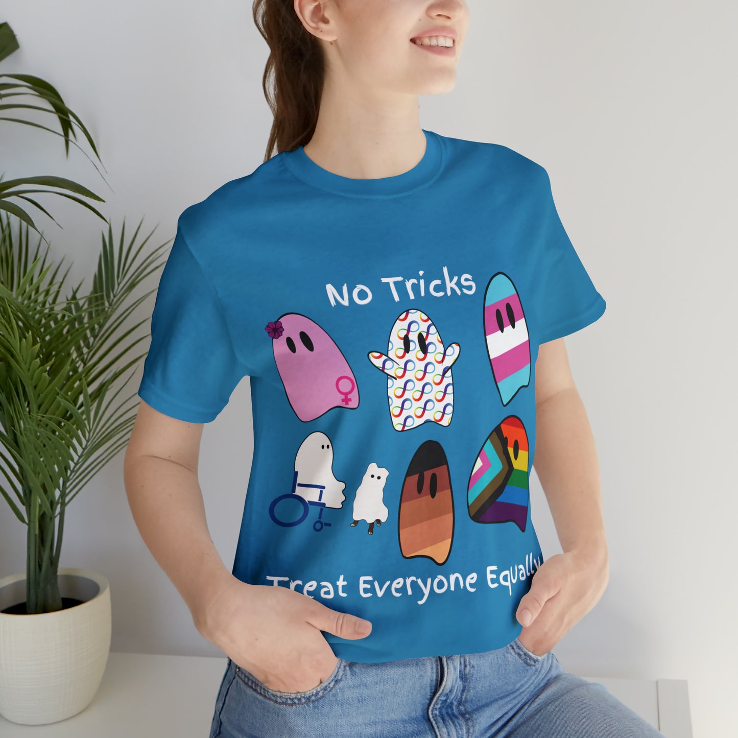Ghost No Tricks Treat Everyone Equally T-Shirt