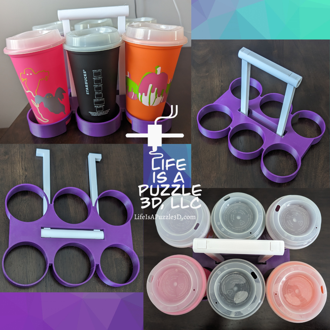 Reusable Collapsible 4 Drink Carrier