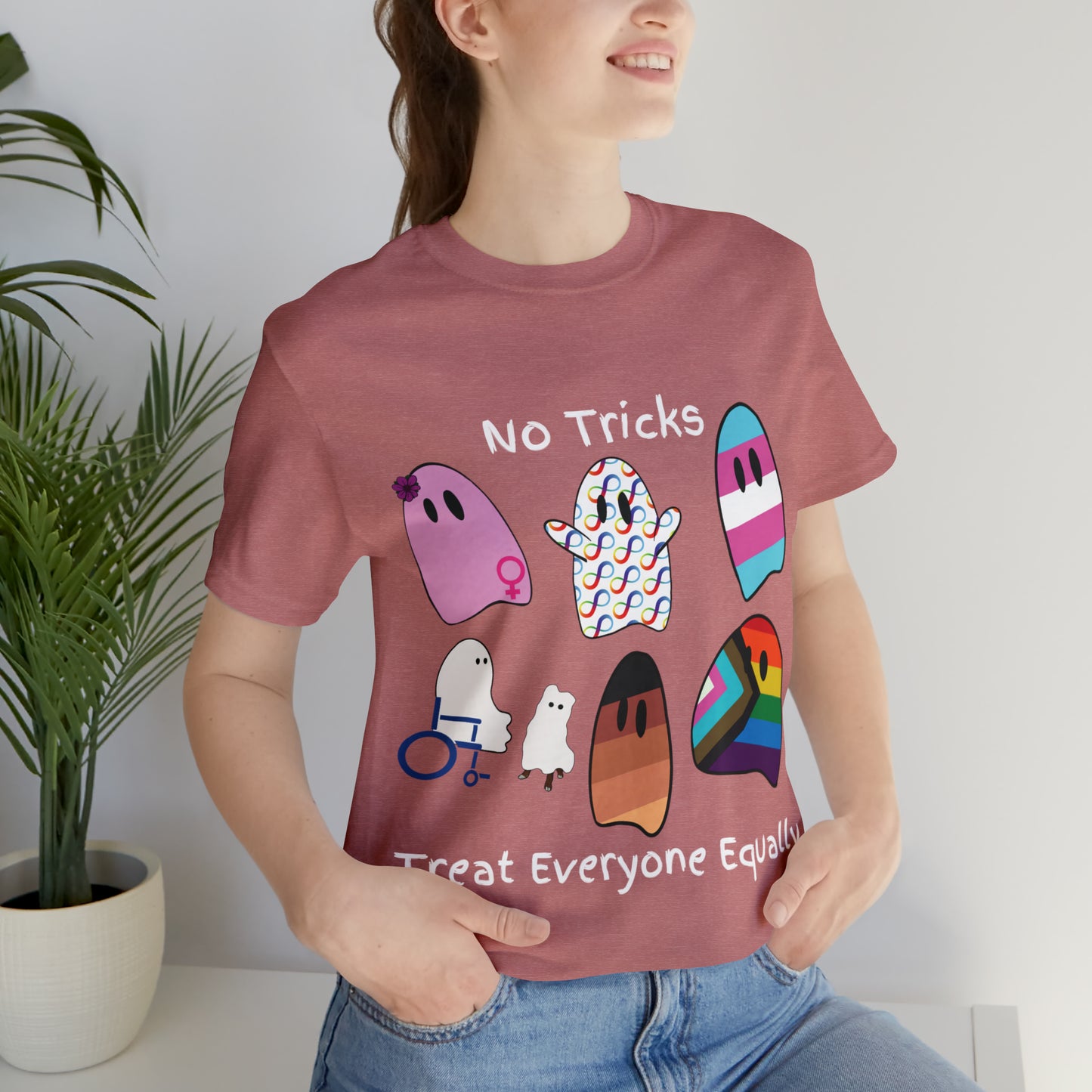 Ghost No Tricks Treat Everyone Equally T-Shirt