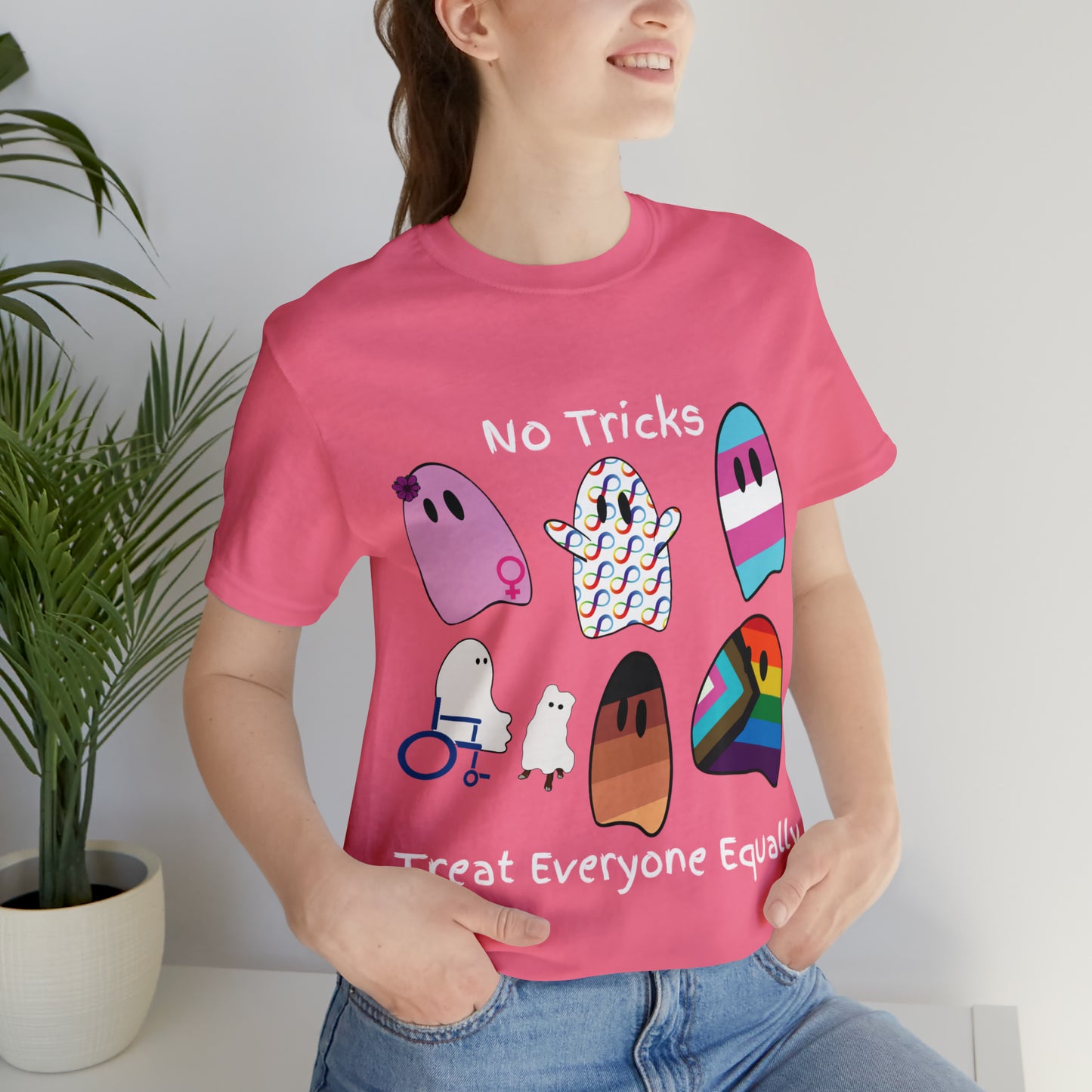 Ghost No Tricks Treat Everyone Equally T-Shirt