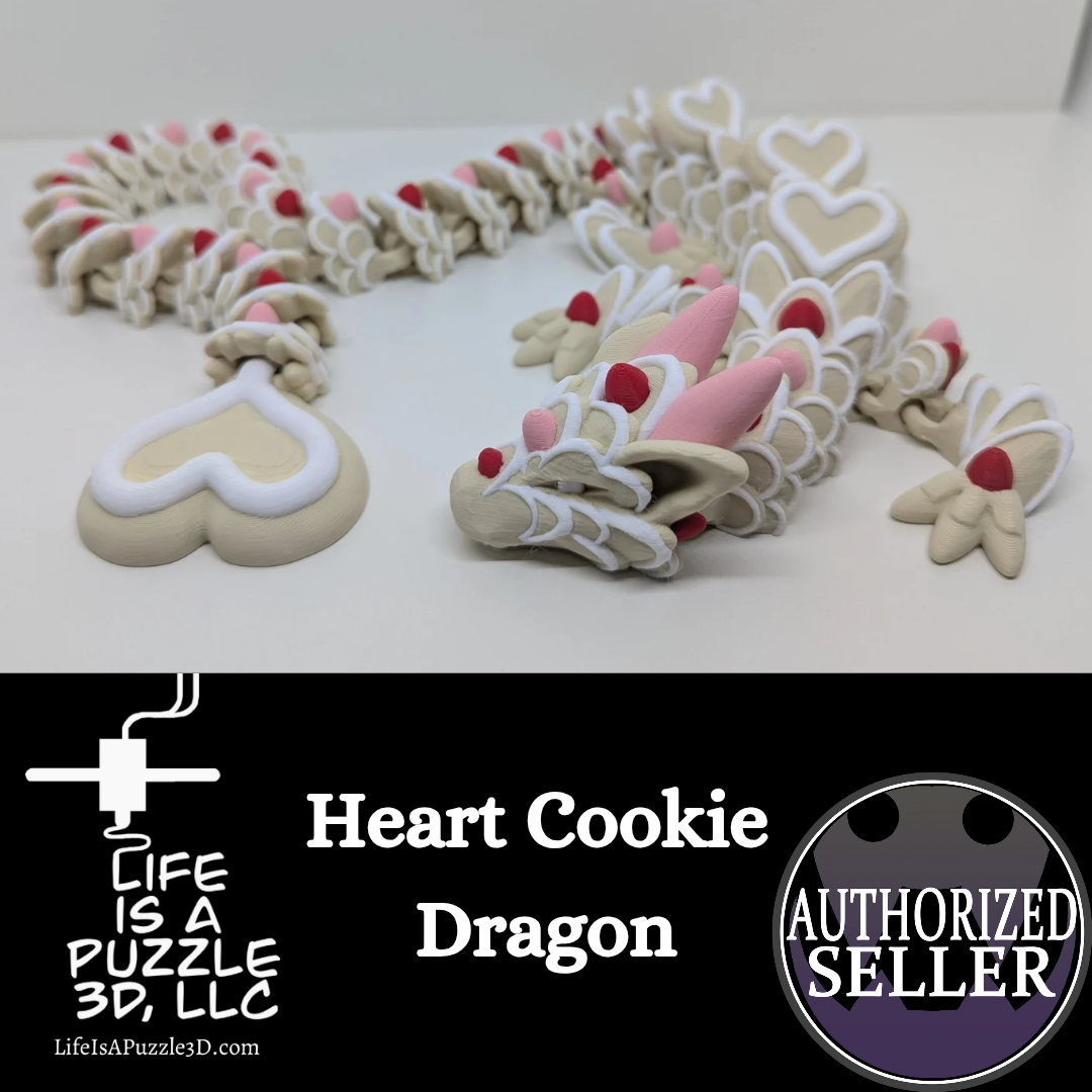 Heart Cookie Articulated Dragon