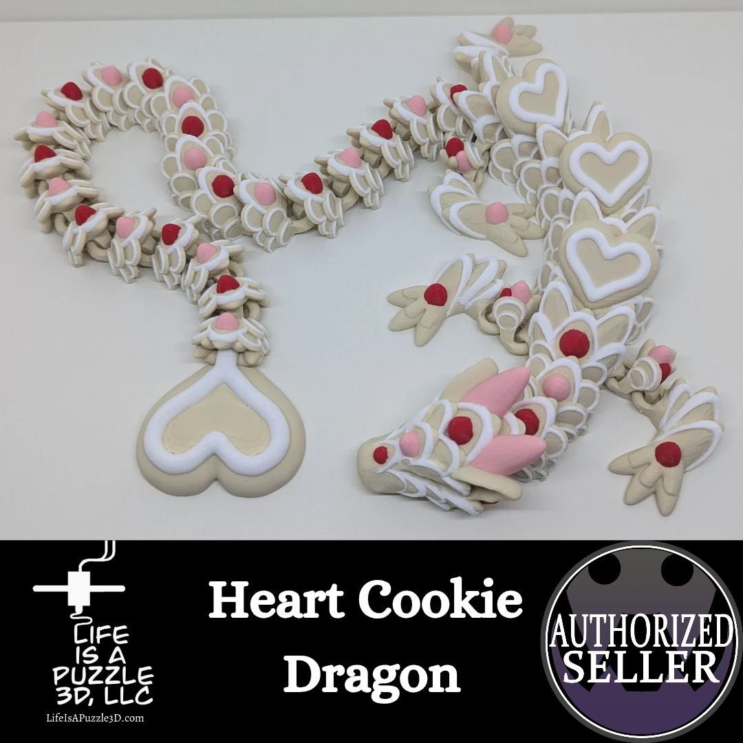 Heart Cookie Articulated Dragon