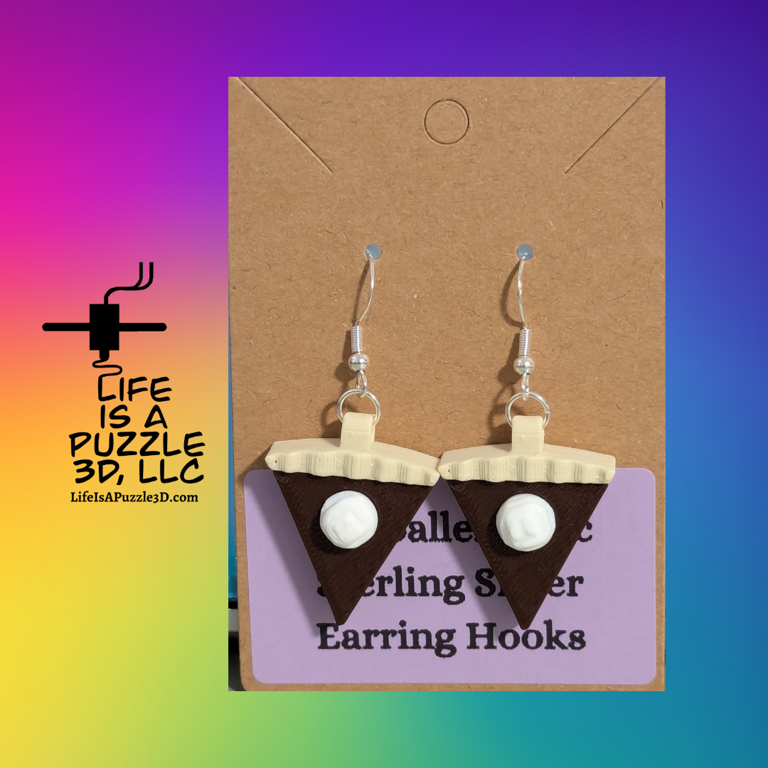 Chocolate Pie Earrings