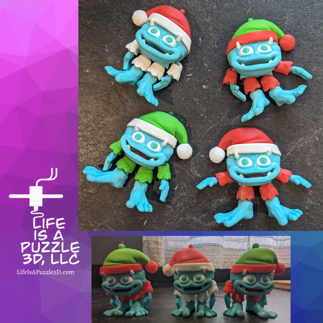 Holiday Baby Yeti Ornaments