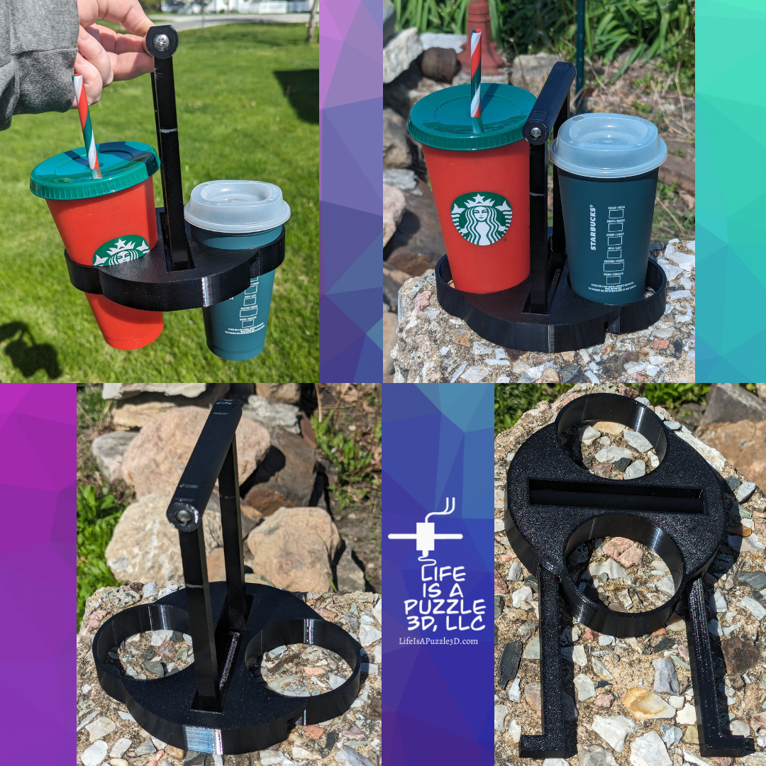 Reusable Collapsible 4 Drink Carrier