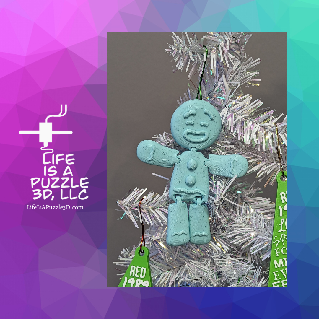 Mr and Mrs Gingerbread Ornaments