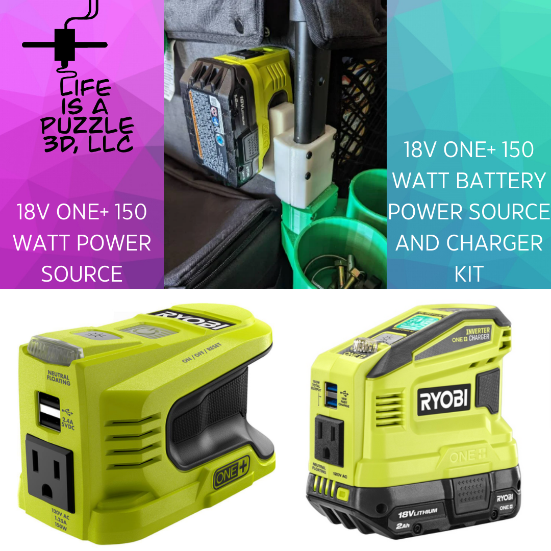 Wonderfold Ryobi Power Inverter Mount Life is a Puzzle 3D LLC