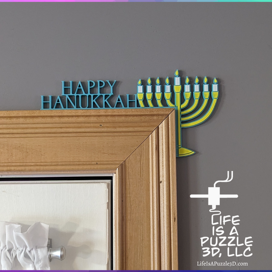 Happy Hanukkah Corner Decorations | Winter Decorations