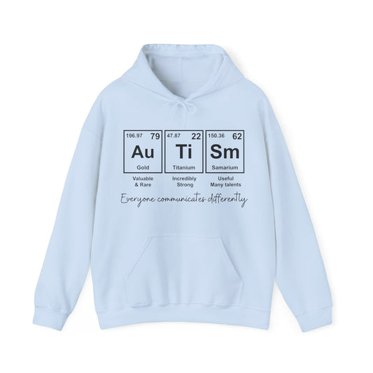 Autism Everyone Communicates Differently | Unisex Heavy Blend™ Hooded Sweatshirt