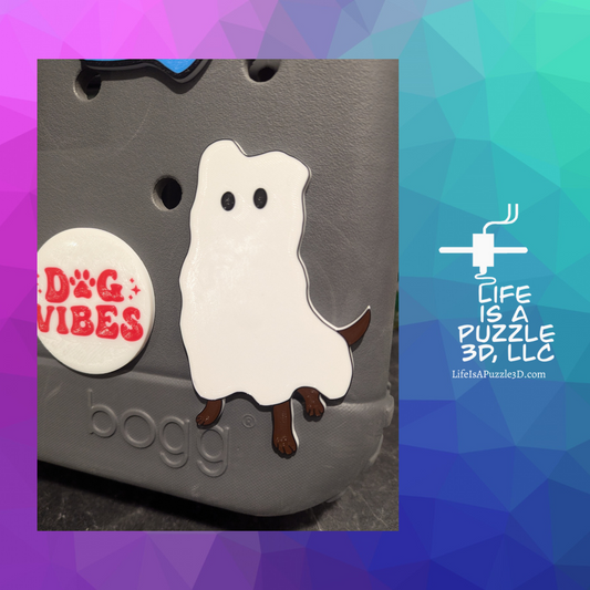 Dog Ghost Bogg Bag, Simple Modern and Simply Southern Tote Charms