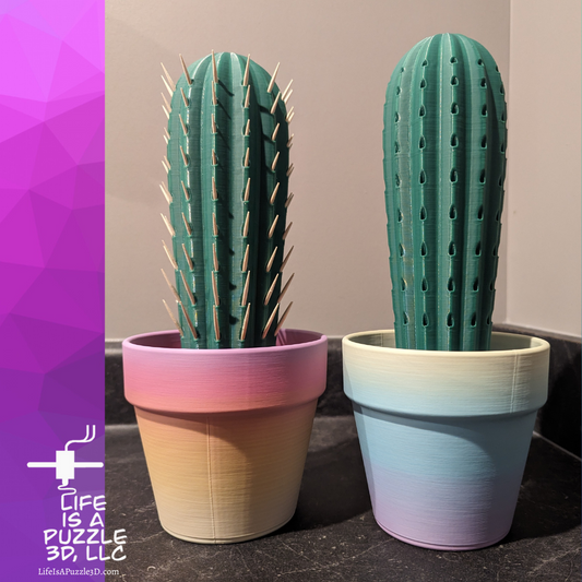 Cactus Toothpick Holder 3D Printed Plant