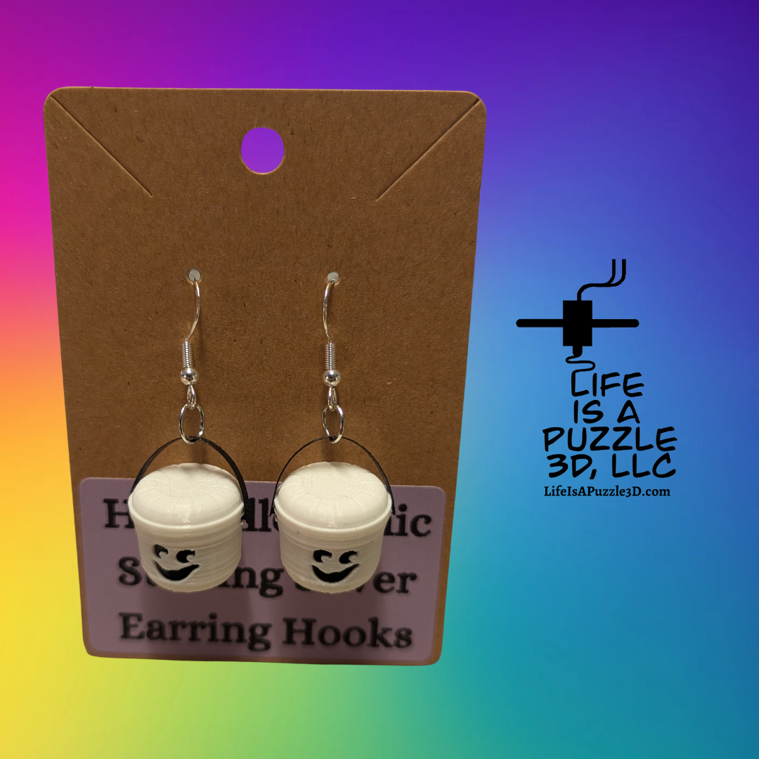 Halloween Bucket Earrings