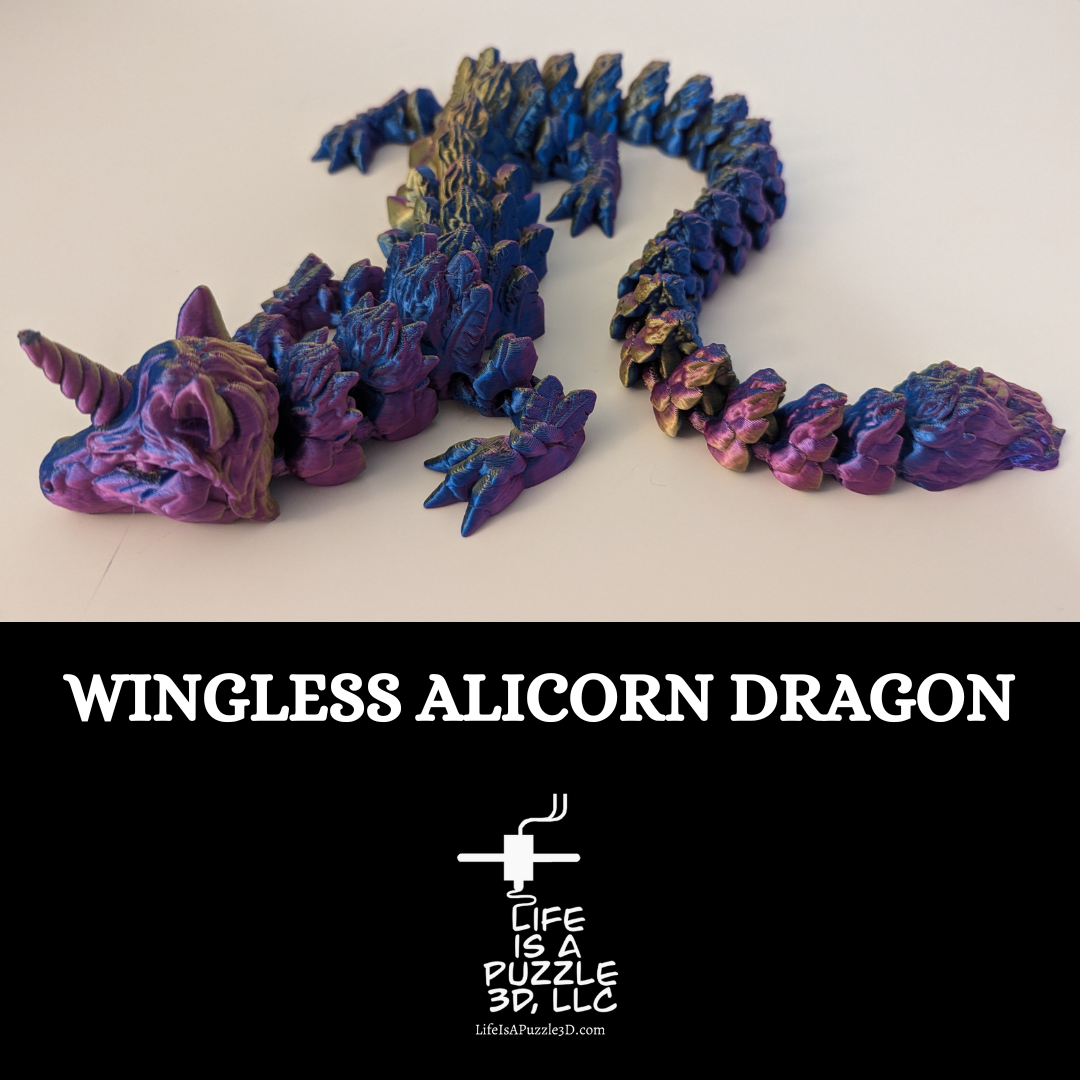 Wingless Alicorn Articulated Dragon