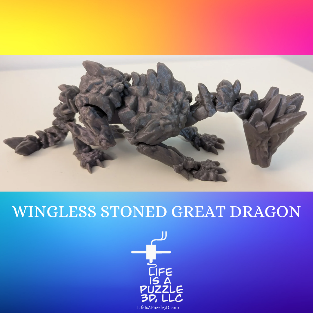 Wingless Stoned Great Articulated Dragon