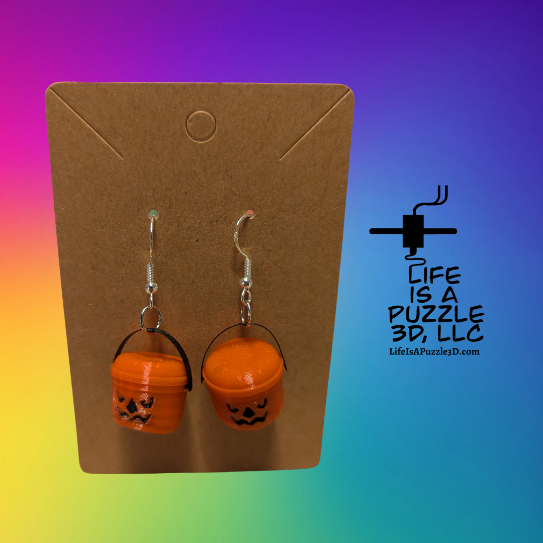 Halloween Bucket Earrings