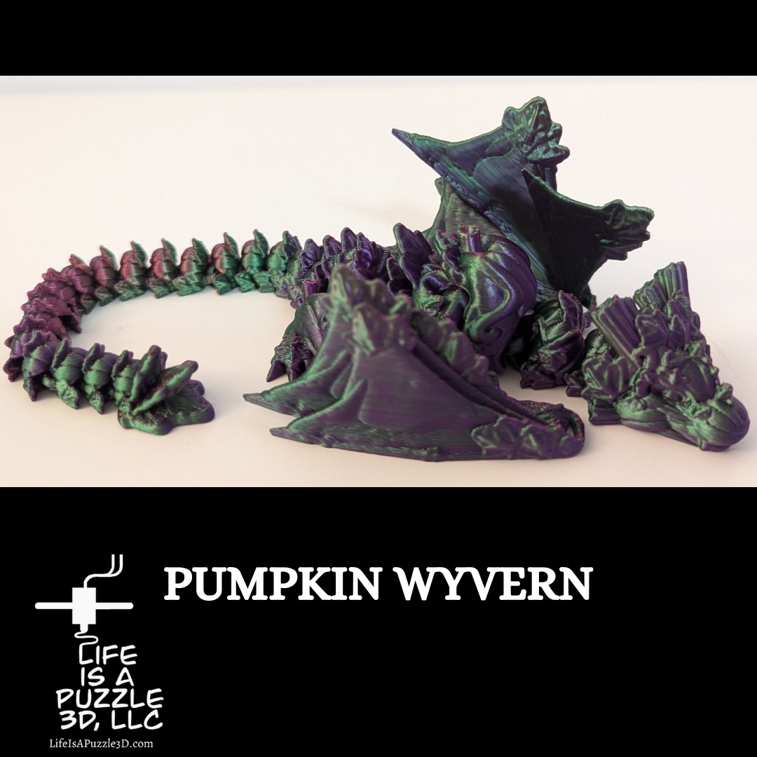 Pumpkin Wyvern Articulated Dragon